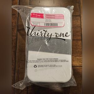 Thirty-One Gray and White Bento Box